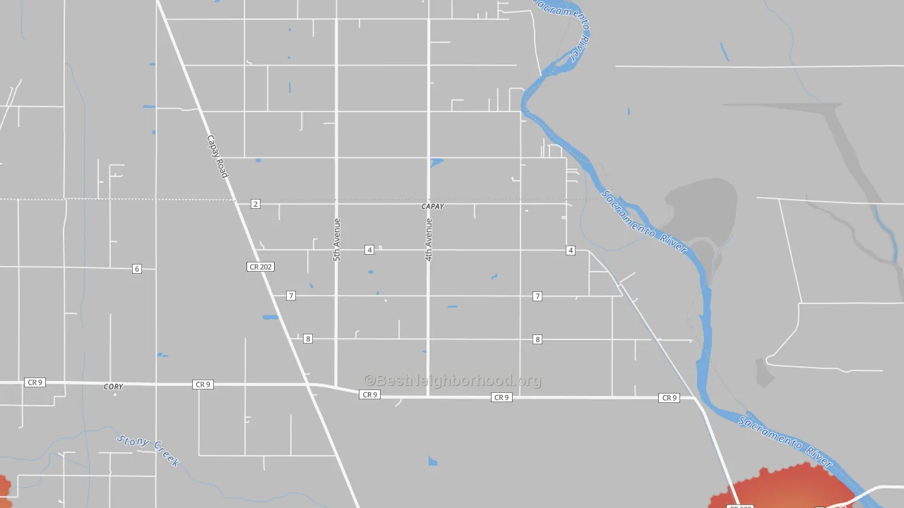 Transit Grade map of Mills Orchard, CA