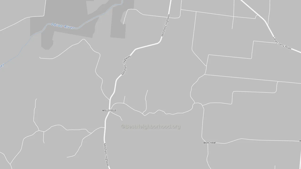 Transit Grade map of Millsfield, TN