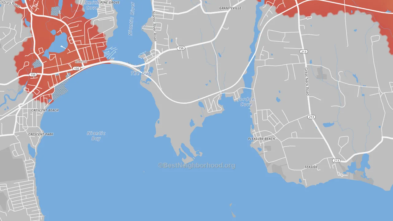 Transit Grade map of Millstone, CT