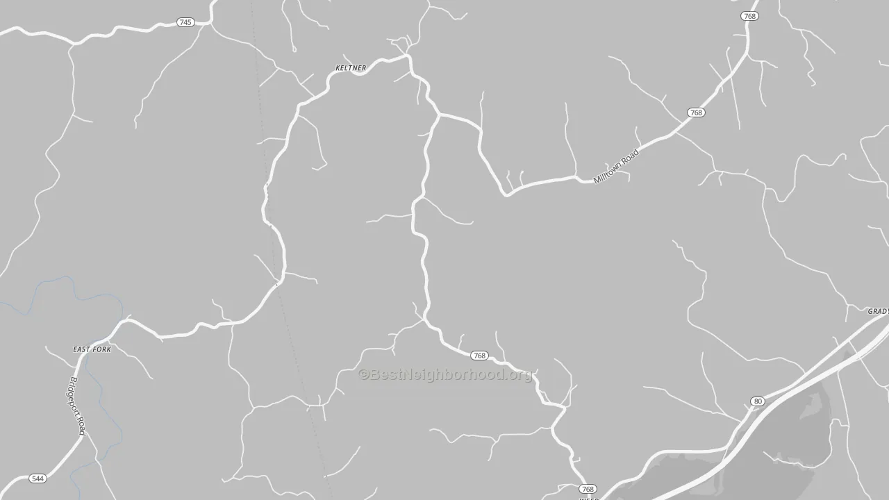 Transit Grade map of Milltown, KY