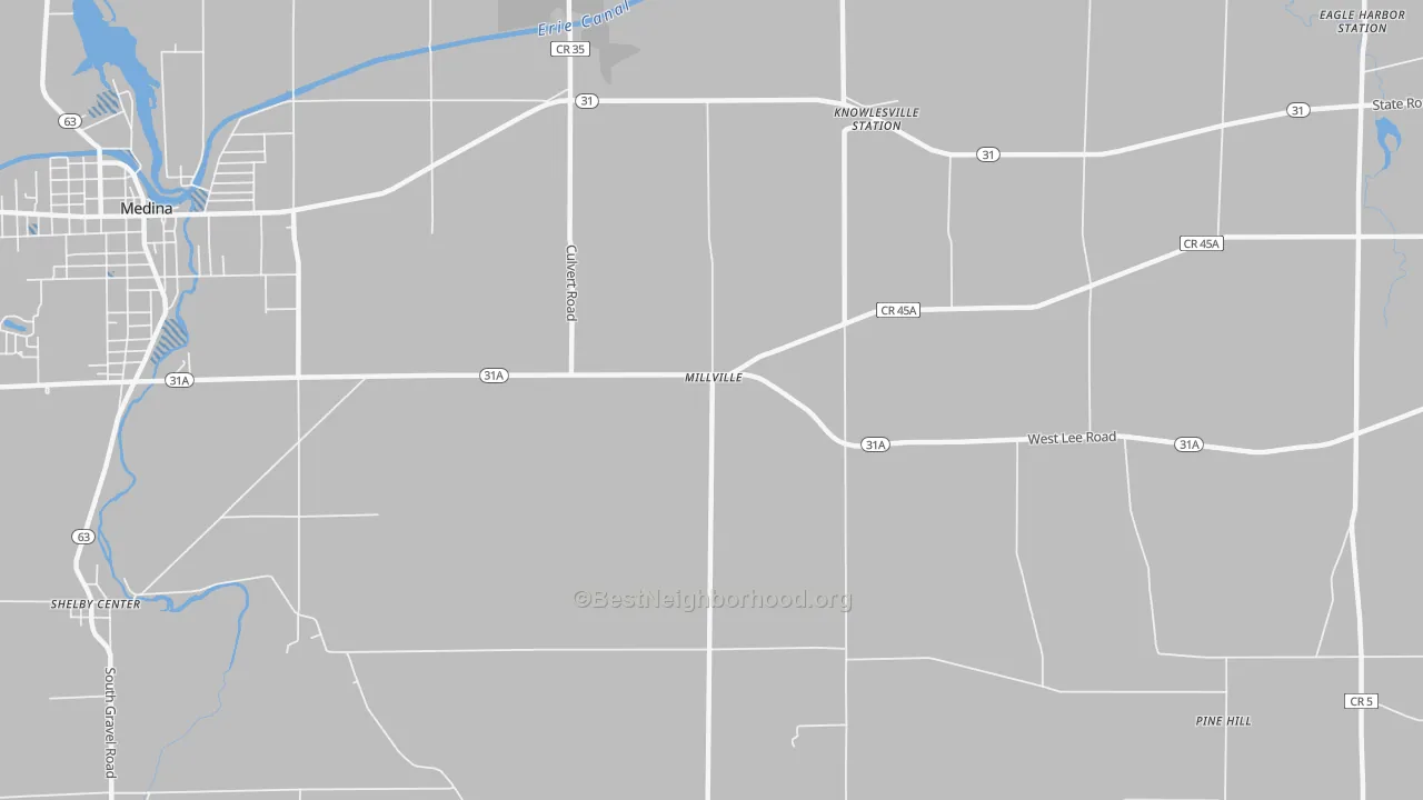 Transit Grade map of Millville, NY