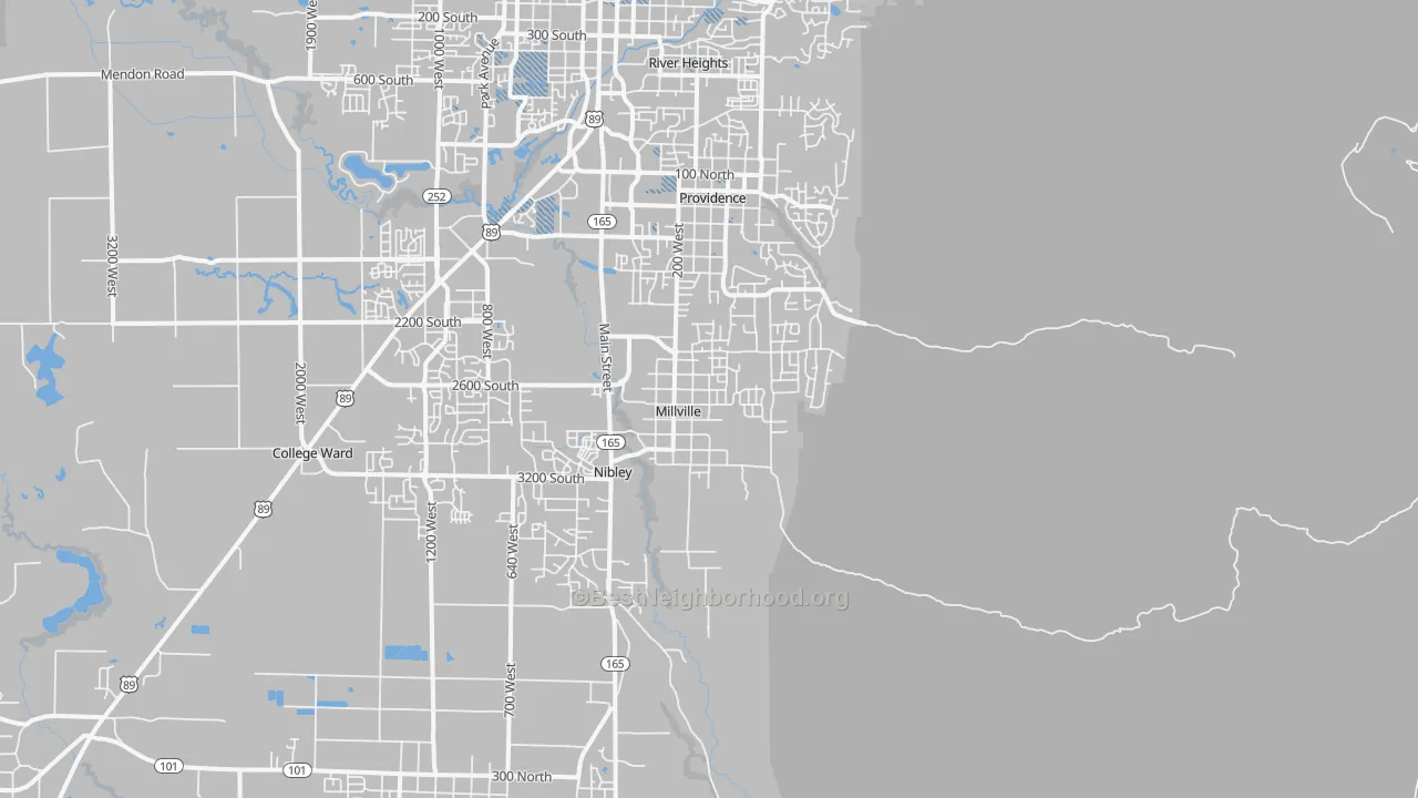 Transit Grade map of Millville, UT