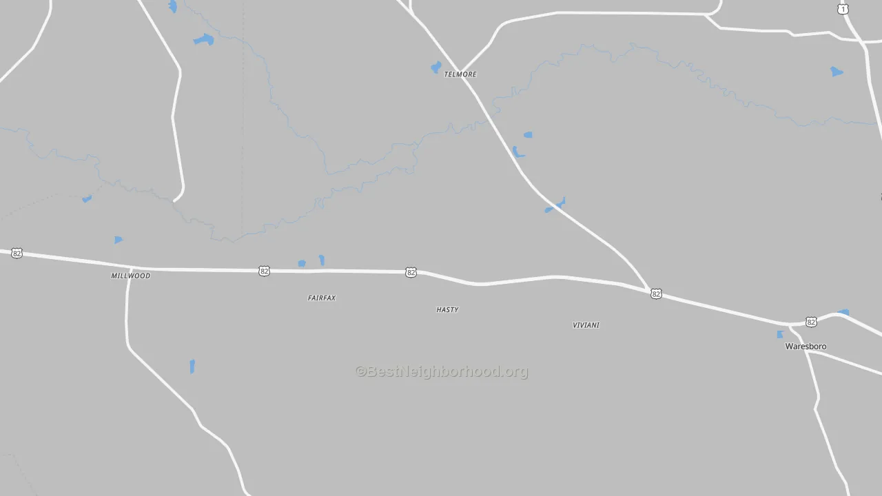 Transit Grade map of Millwood, GA