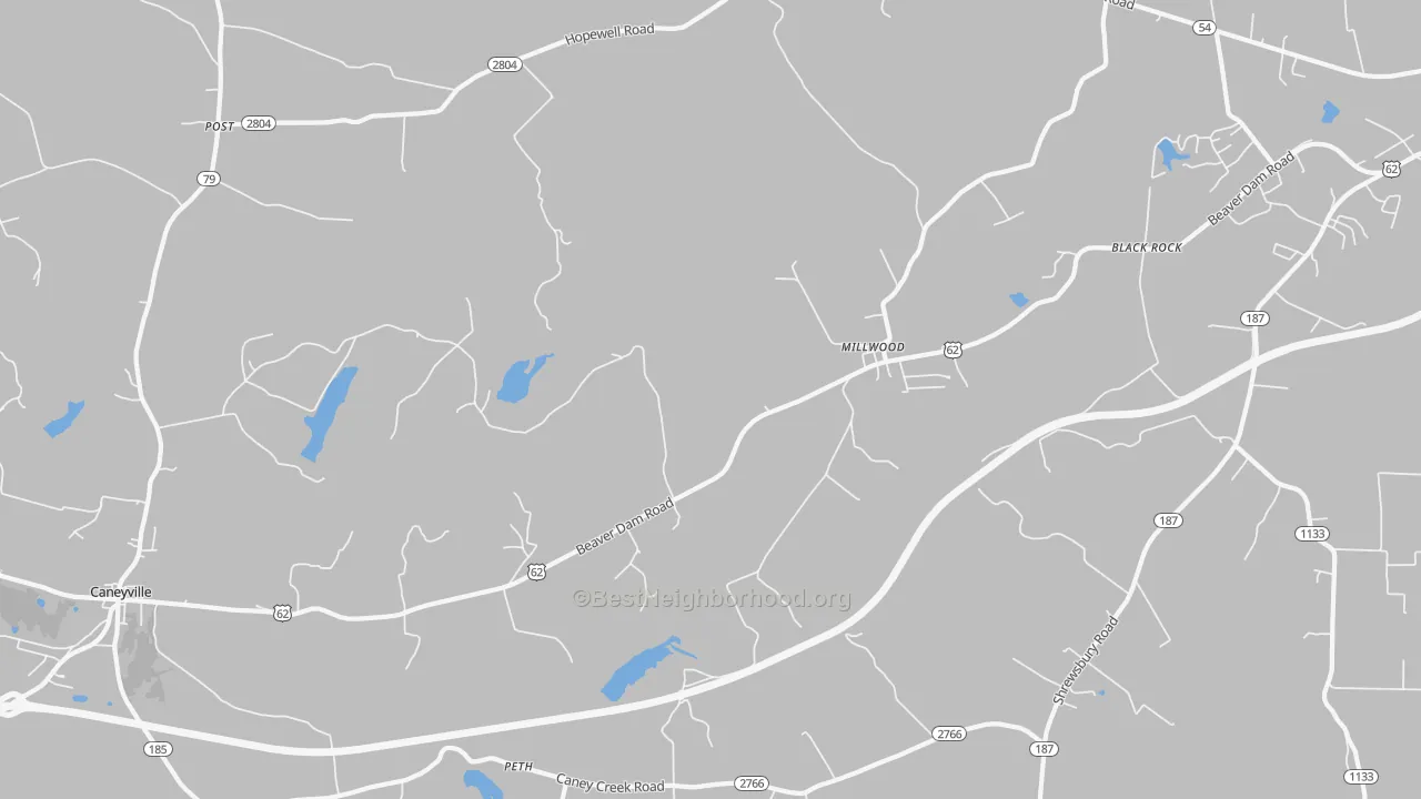 Transit Grade map of Millwood, KY