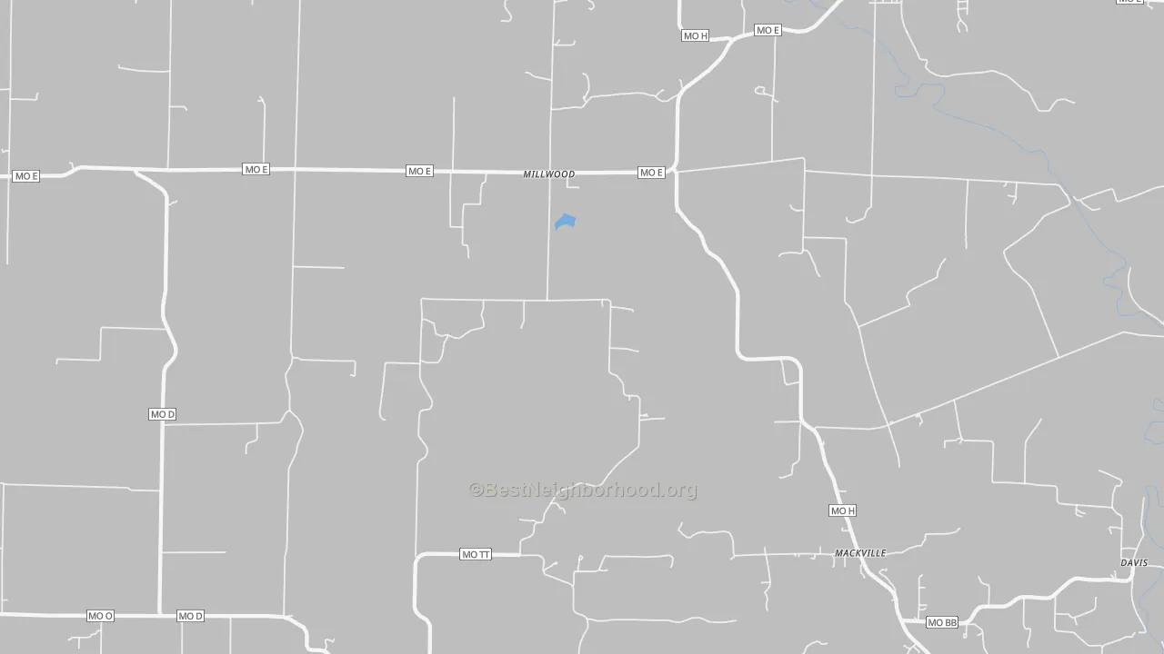 Transit Grade map of Millwood, MO