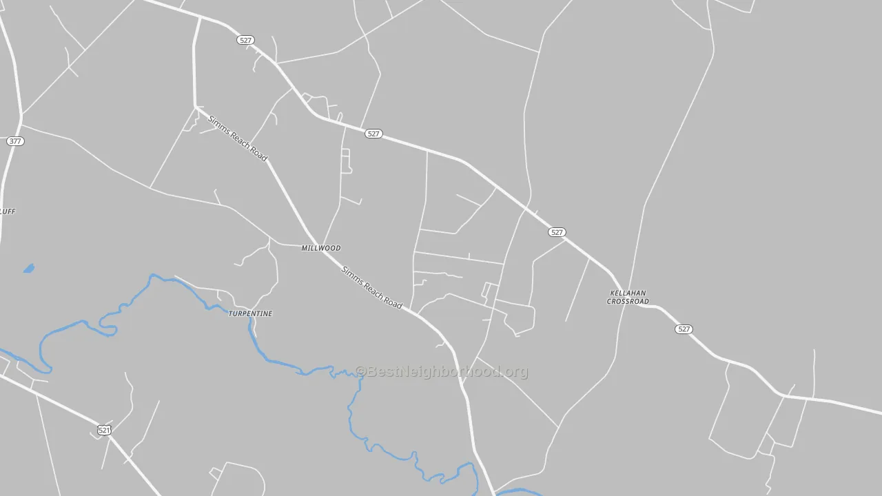 Transit Grade map of Millwood, SC