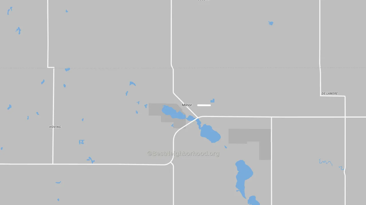 Transit Grade map of Milnor, ND