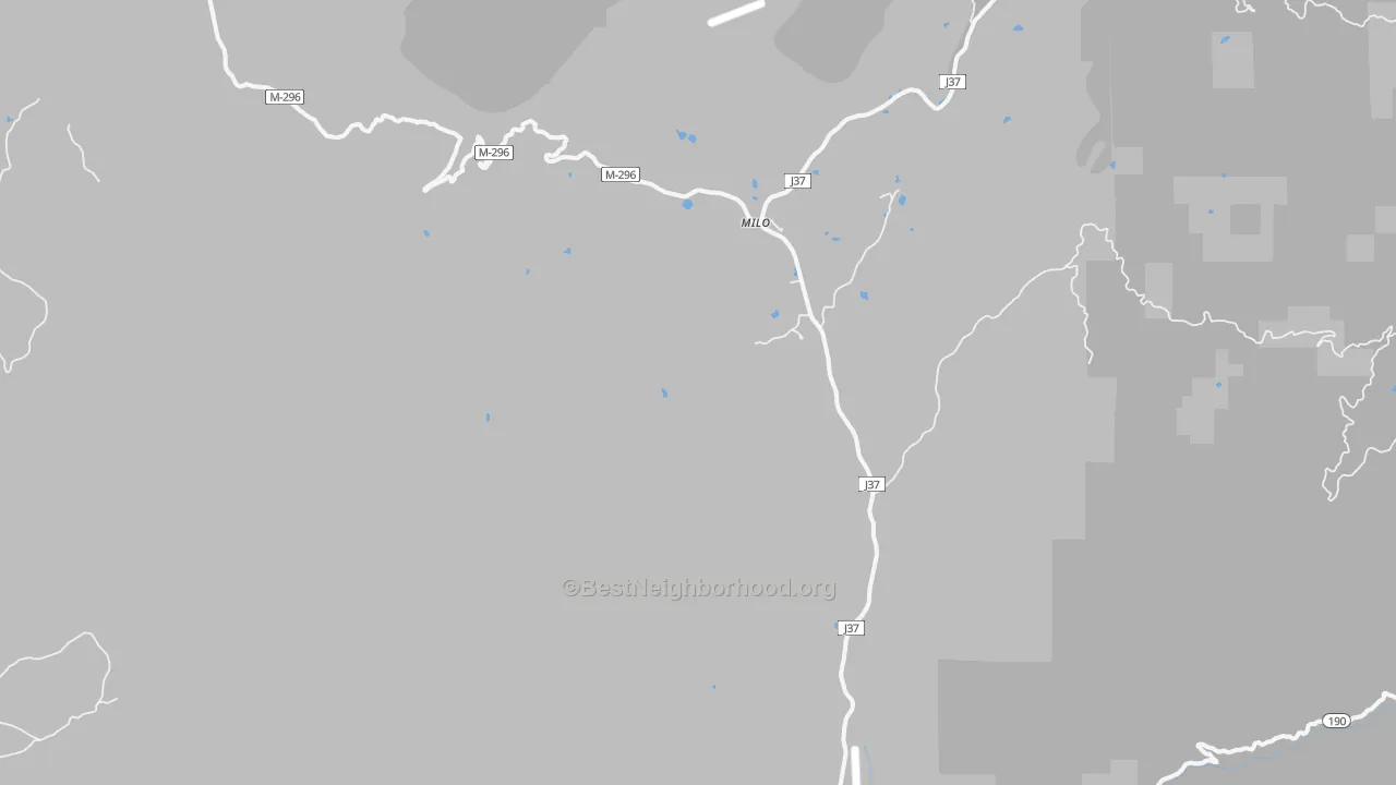 Transit Grade map of Milo, CA