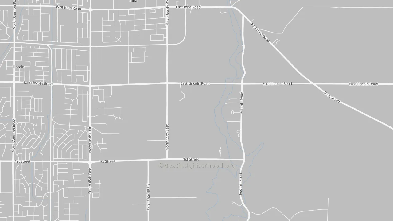 Transit Grade map of Milo, ID