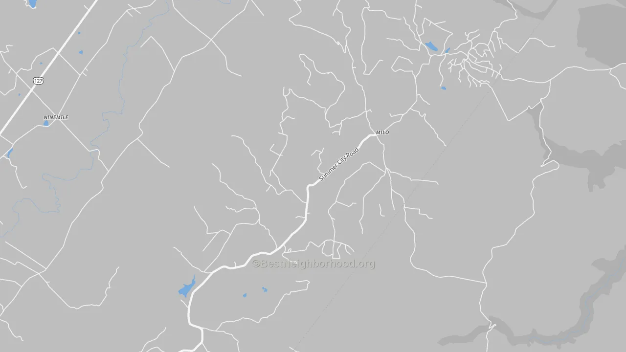 Transit Grade map of Milo, TN