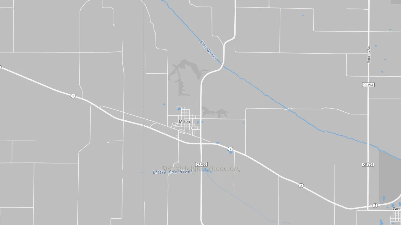 Transit Grade map of Milton, IA