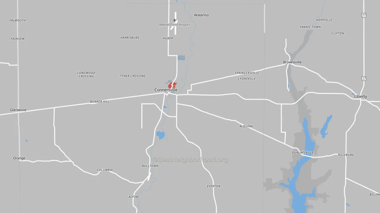 Transit Grade map of Milton, IN