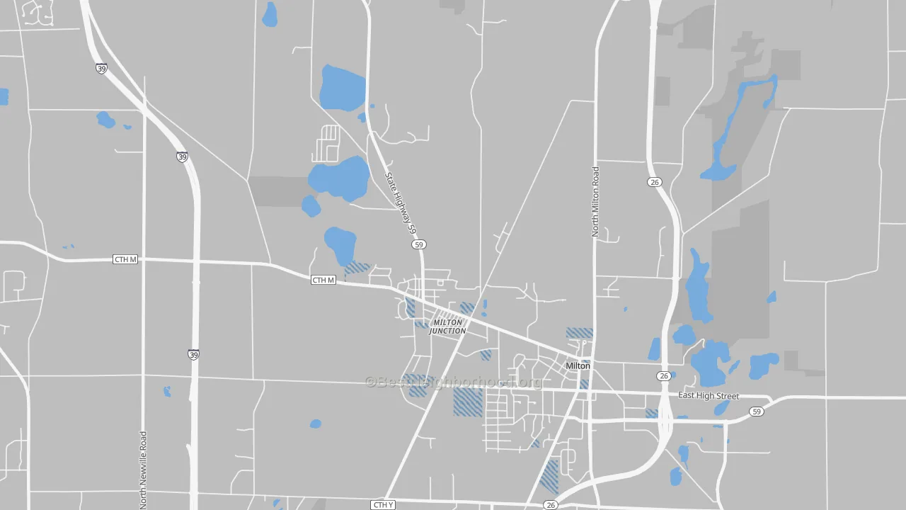 Transit Grade map of Milton Junction, WI