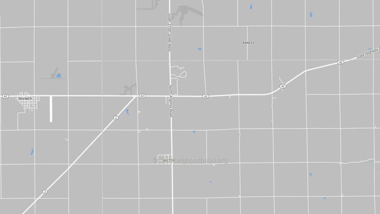 Transit Grade map of Milton, KS