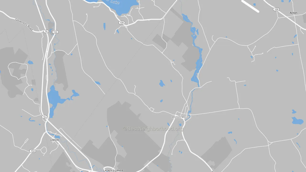 Transit Grade map of Milton Mills, NH