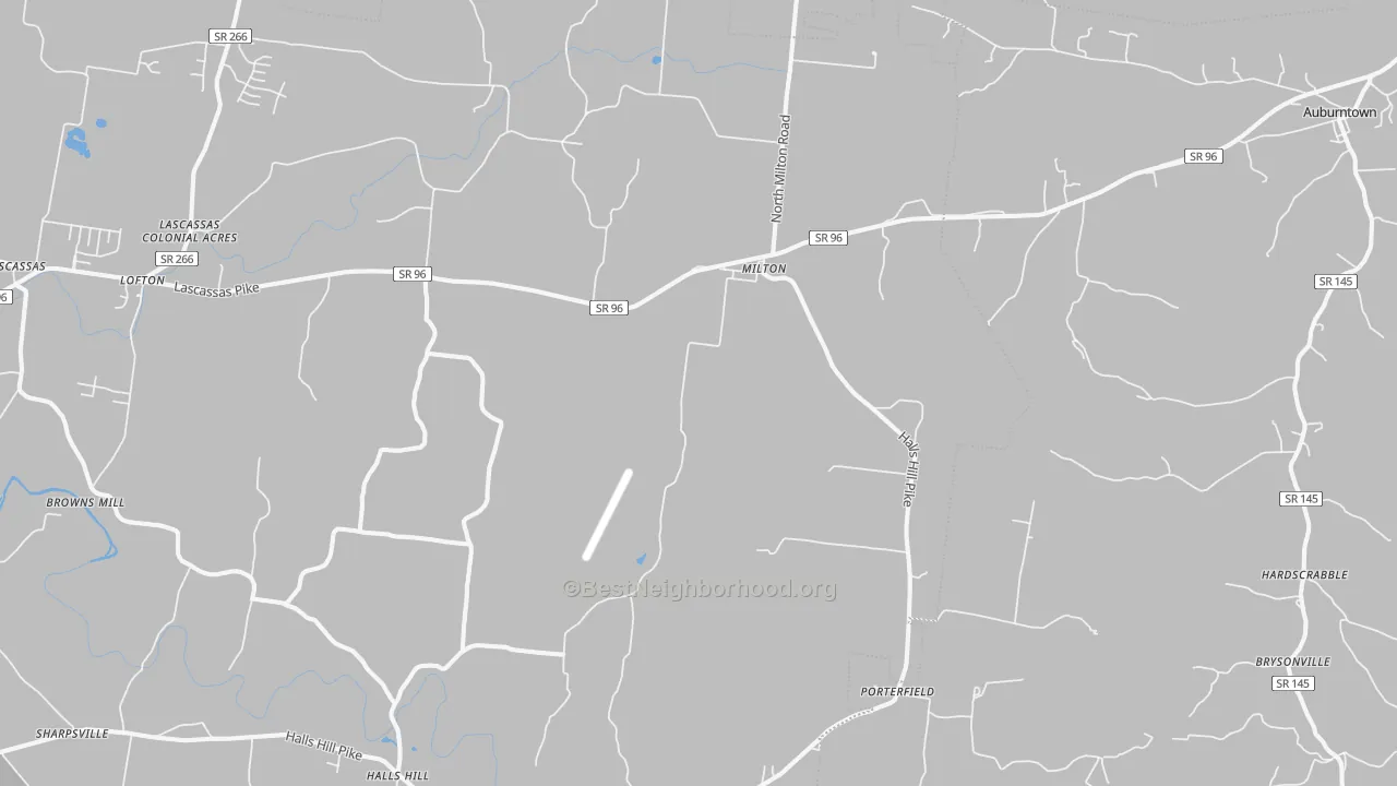 Transit Grade map of Milton, TN