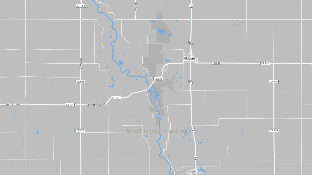 Transit Grade map of Minburn, IA