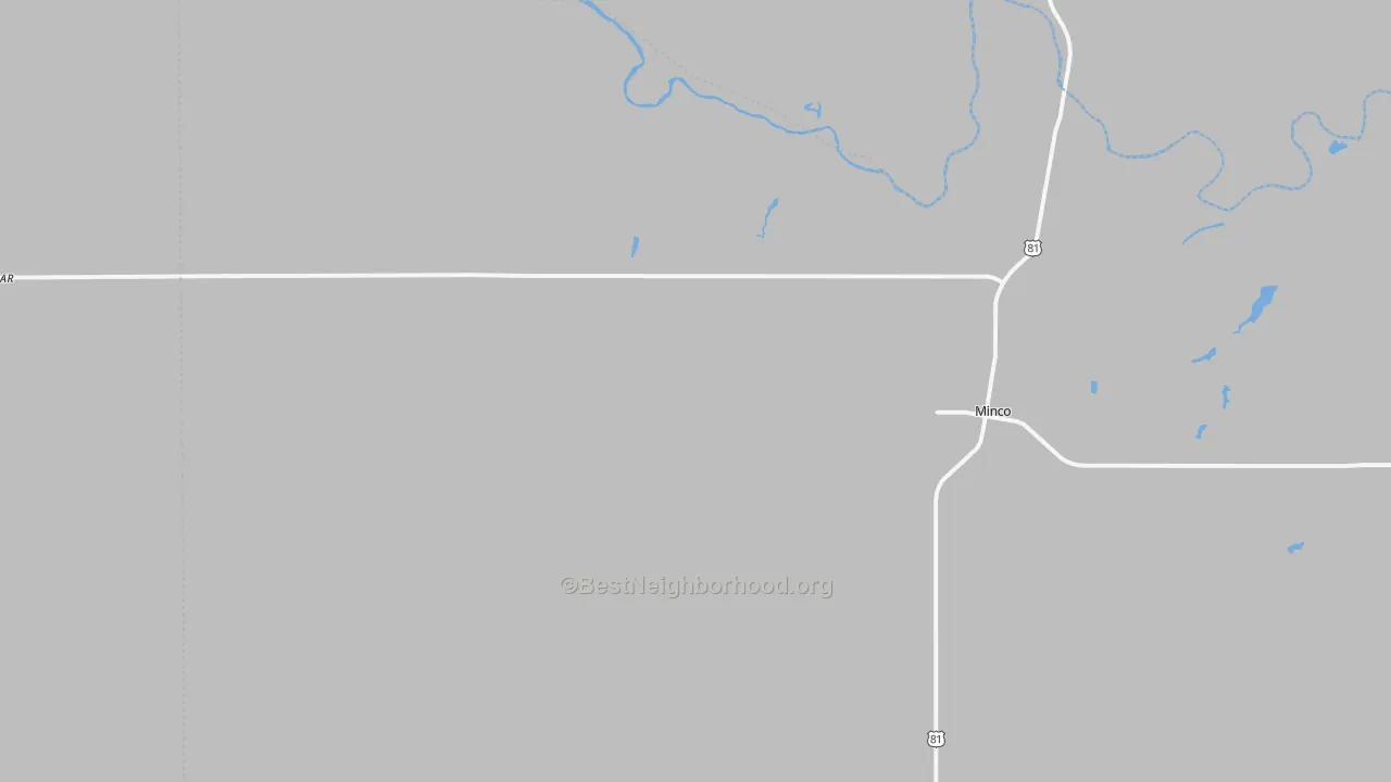 Transit Grade map of Minco, OK