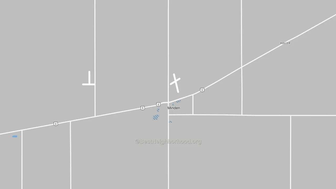 Transit Grade map of Minden, NE