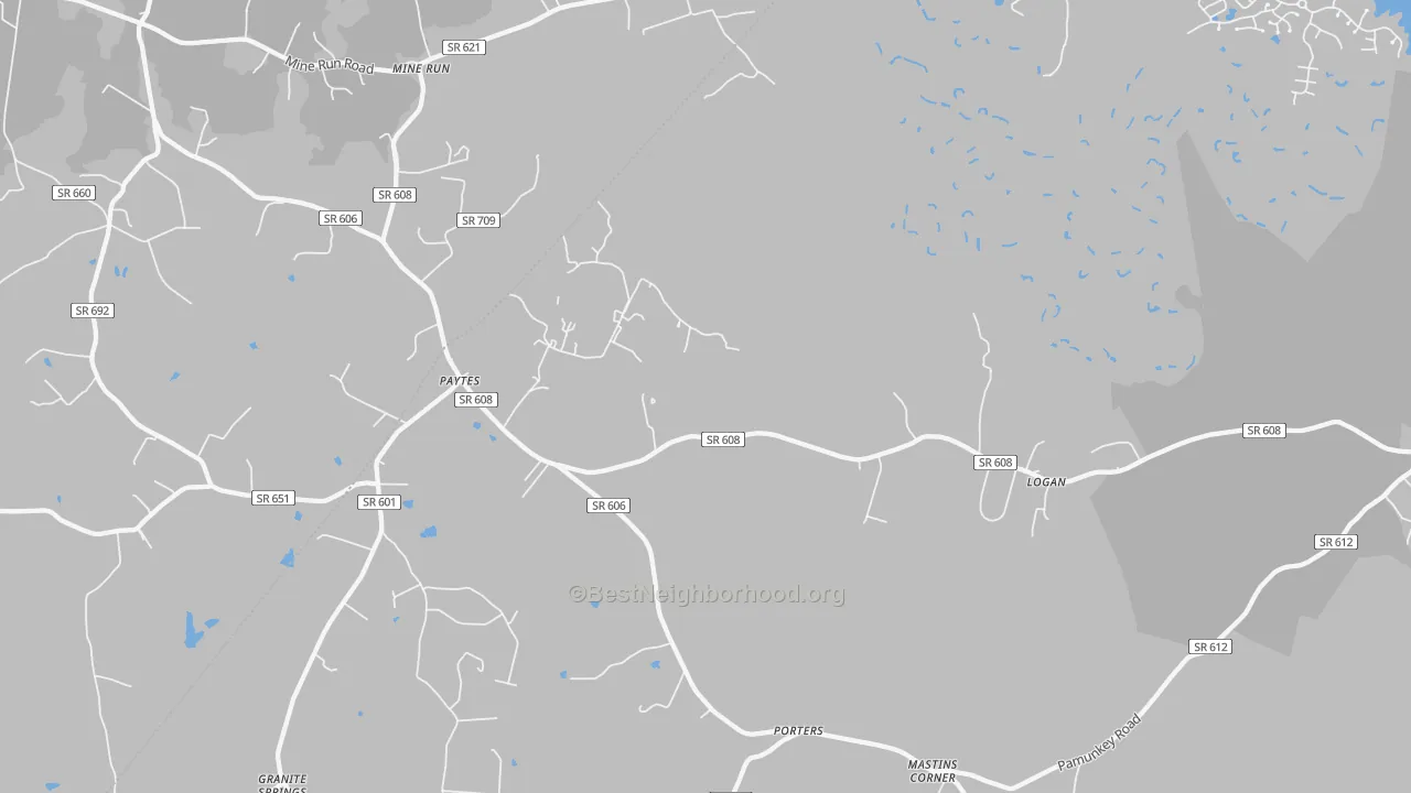 Transit Grade map of Mine Run, VA