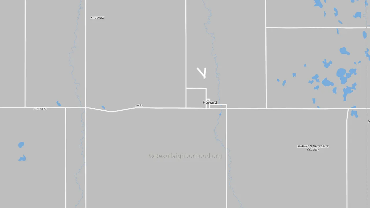 Transit Grade map of Miner County, SD