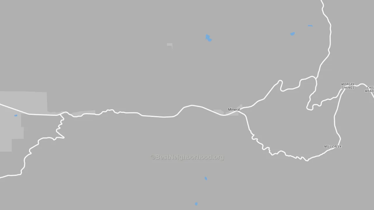 Transit Grade map of Mineral, CA