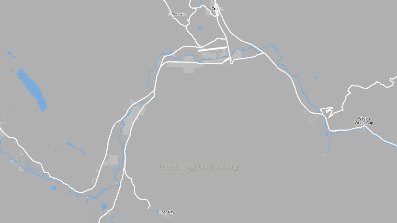 Transit Grade map of Mineral County, CO