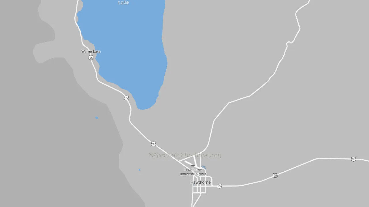 Transit Grade map of Mineral County, NV