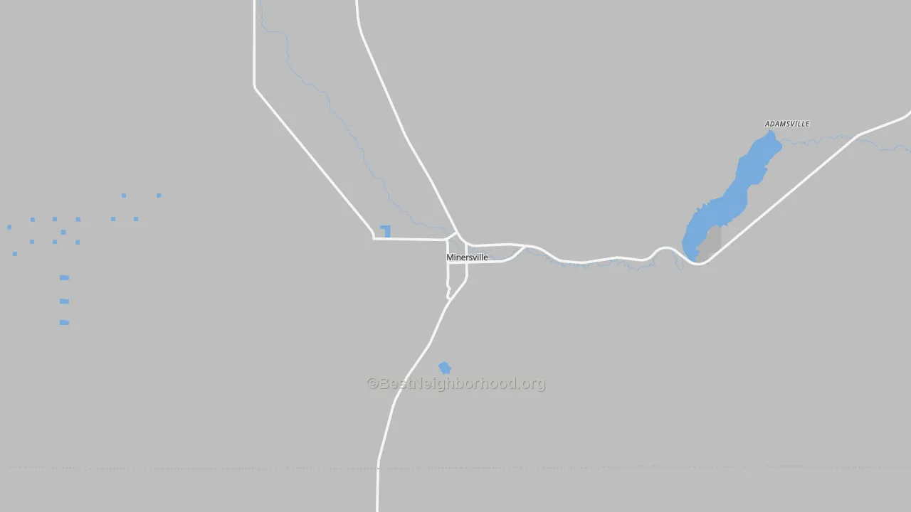 Transit Grade map of Minersville, UT