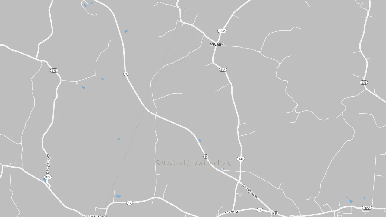 Transit Grade map of Minerva, KY