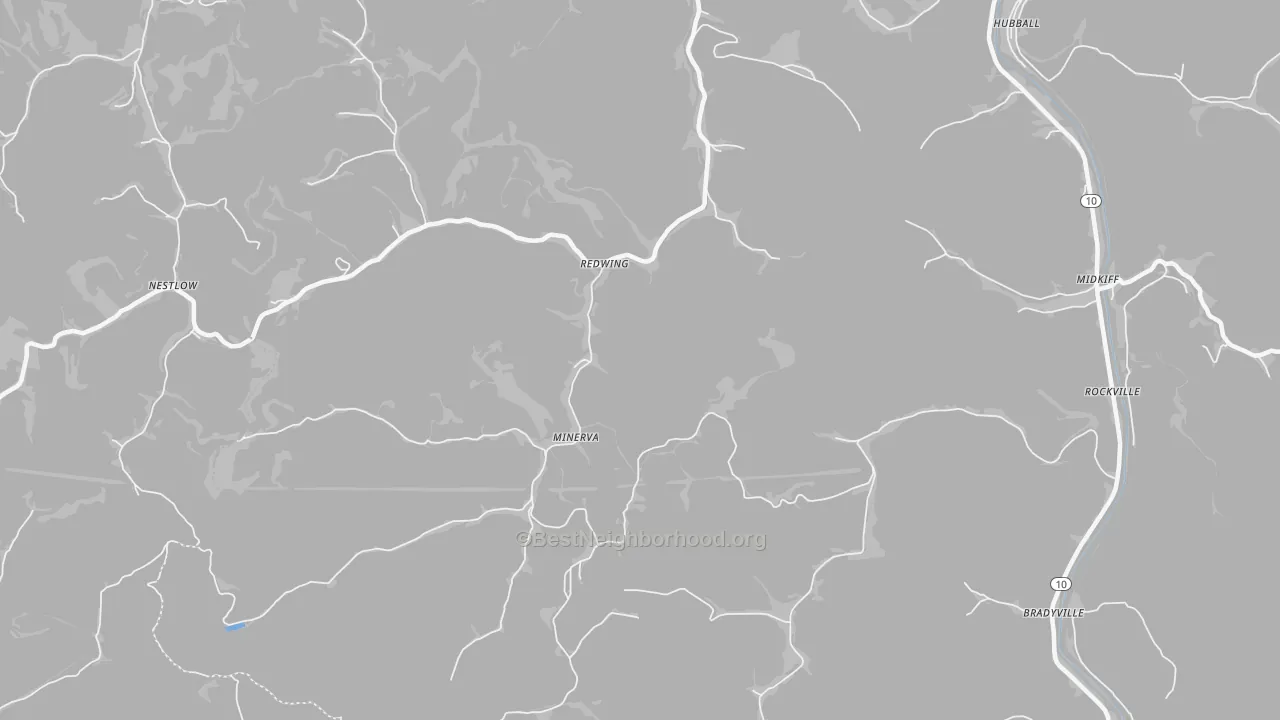 Transit Grade map of Minerva, WV