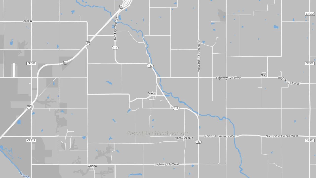 Transit Grade map of Mingo, IA