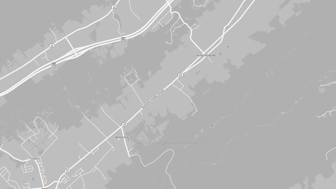 Transit Grade map of Mingoville, PA