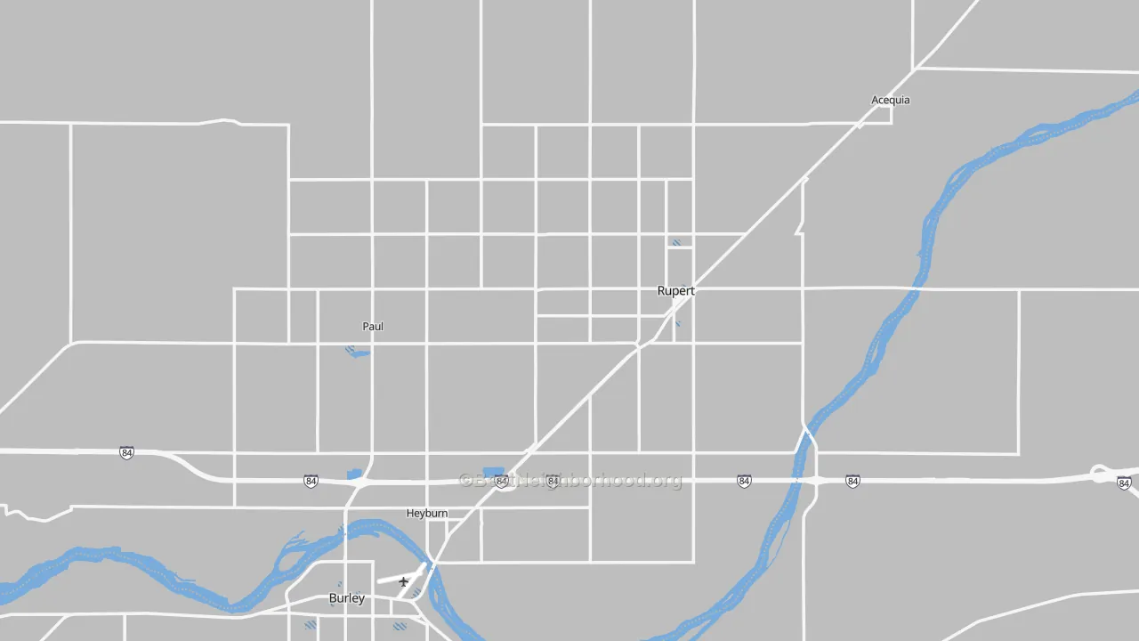 Transit Grade map of Minidoka County, ID