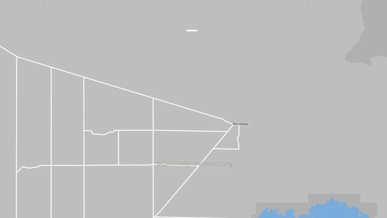 Transit Grade map of Minidoka, ID