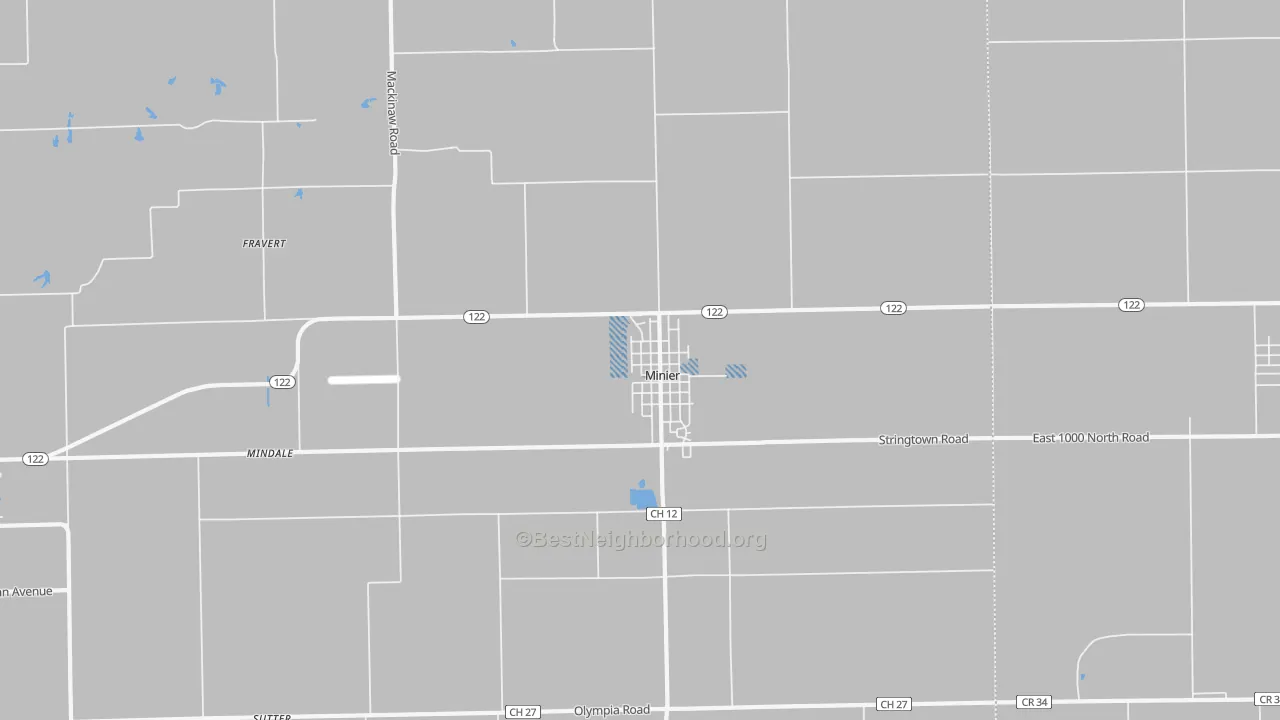 Transit Grade map of Minier, IL
