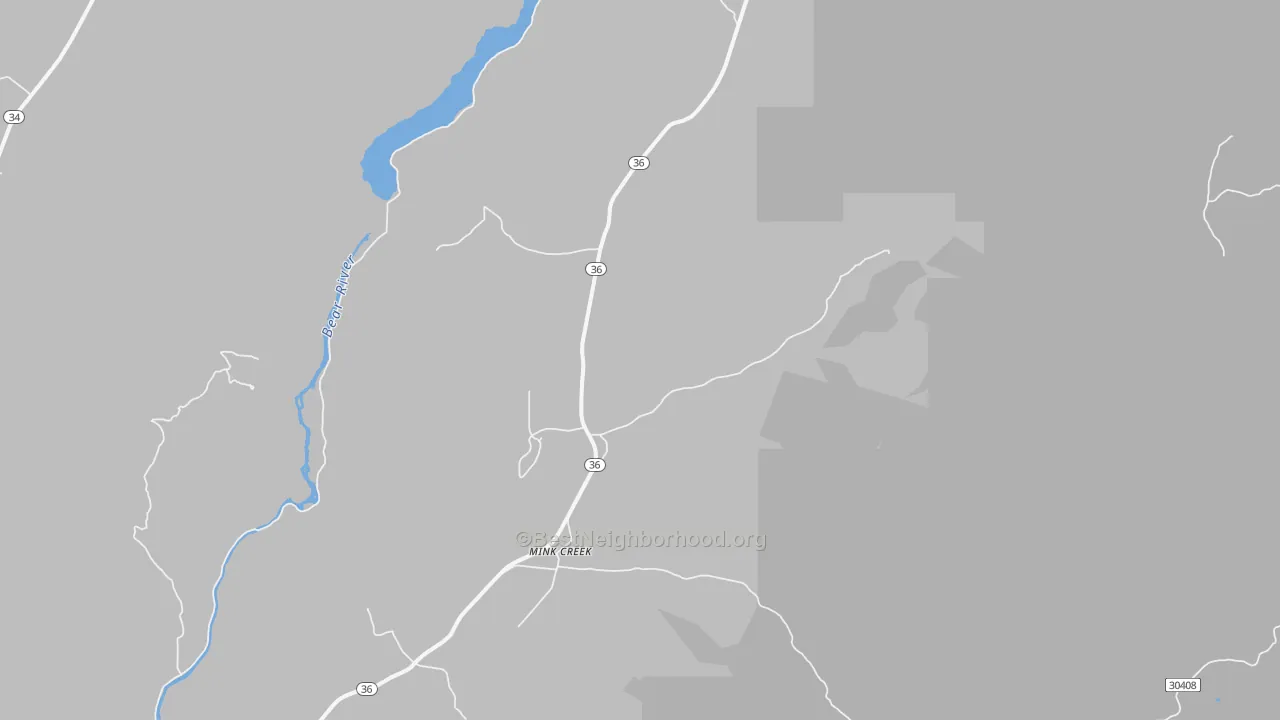 Transit Grade map of Mink Creek, ID
