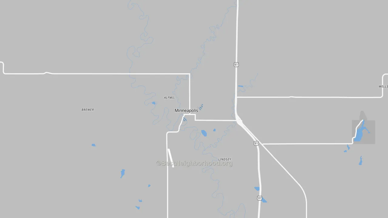 Transit Grade map of Minneapolis, KS