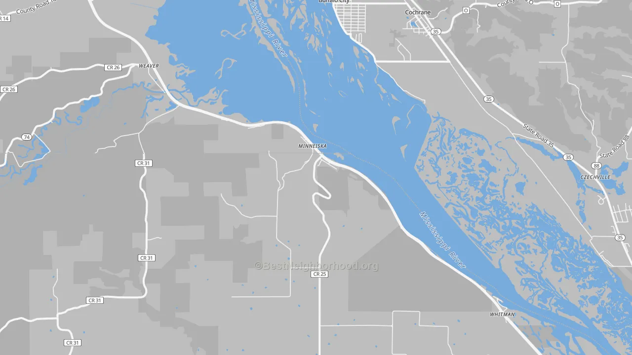 Transit Grade map of Minneiska, MN