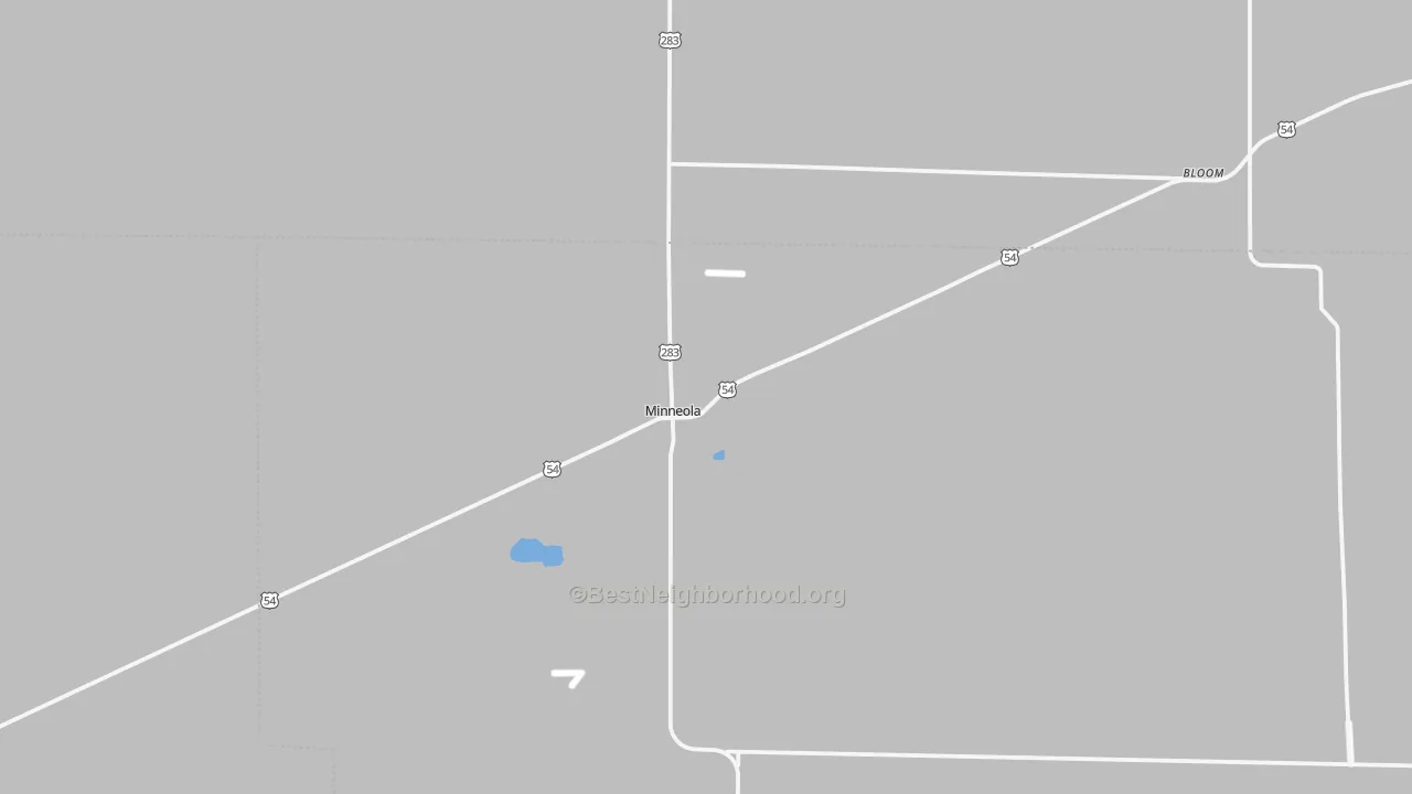 Transit Grade map of Minneola, KS