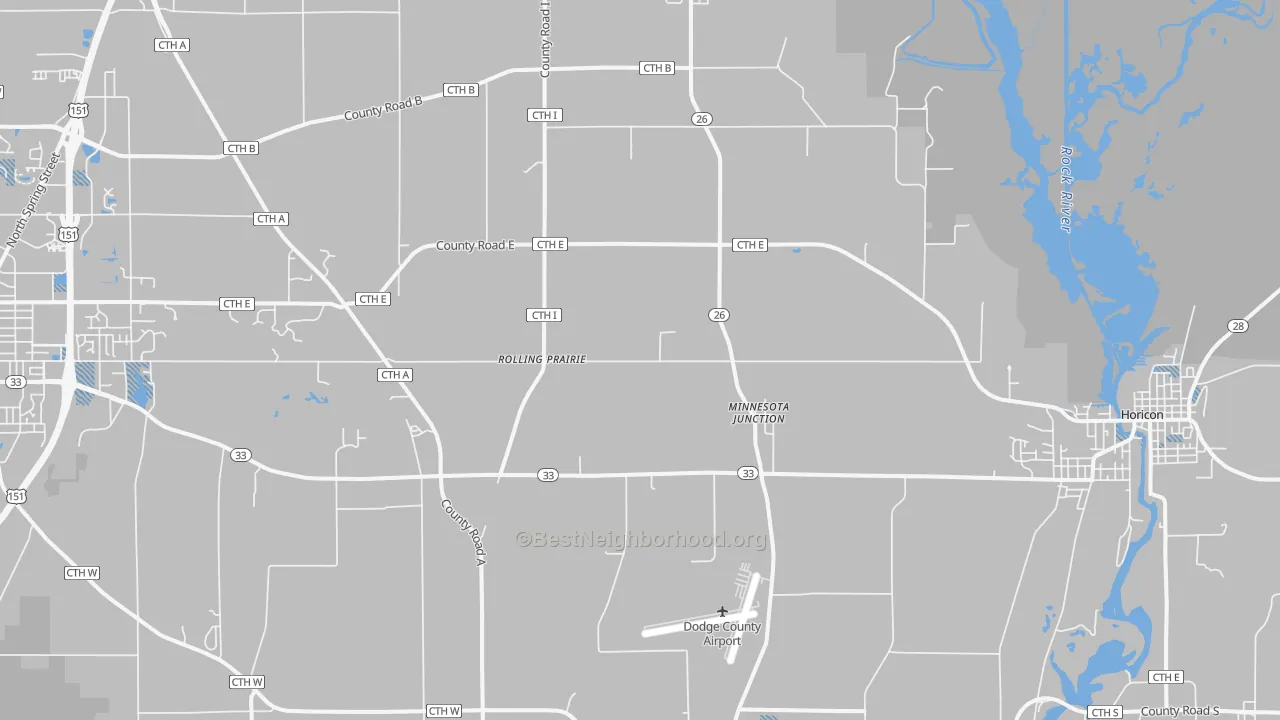 Transit Grade map of Minnesota Junction, WI