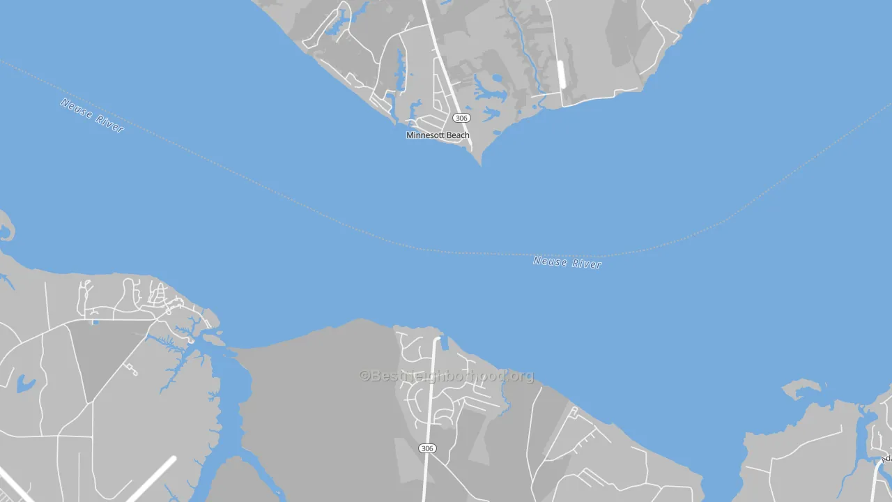 Transit Grade map of Minnesott Beach, NC