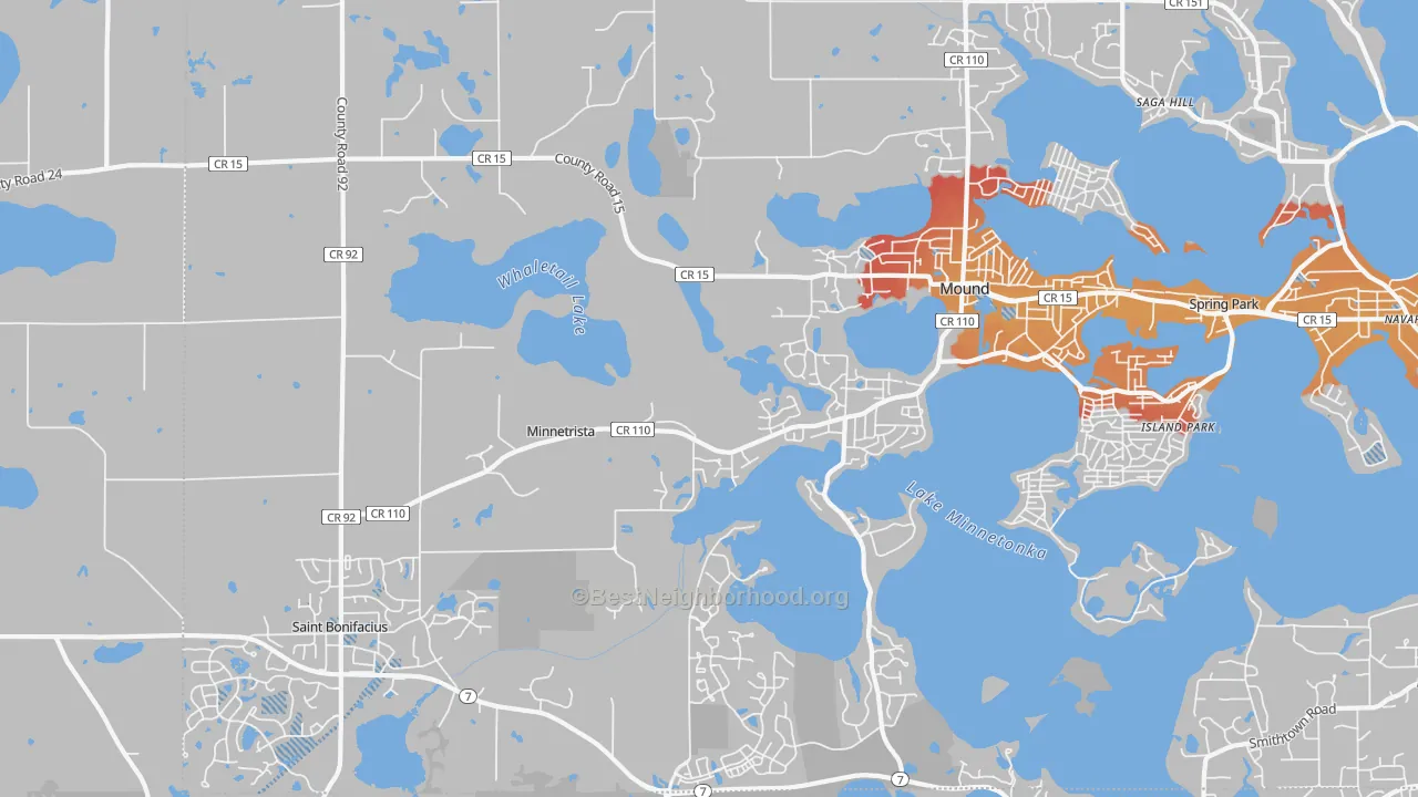 Transit Grade map of Minnetrista, MN