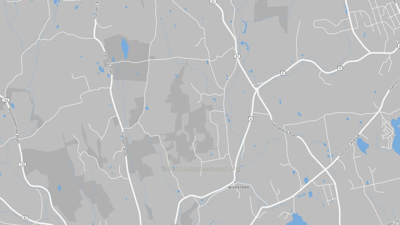 Transit Grade map of Minortown, CT