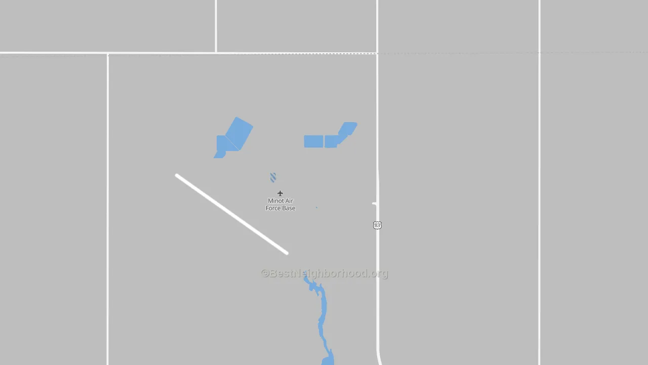 Transit Grade map of Minot Afb, ND