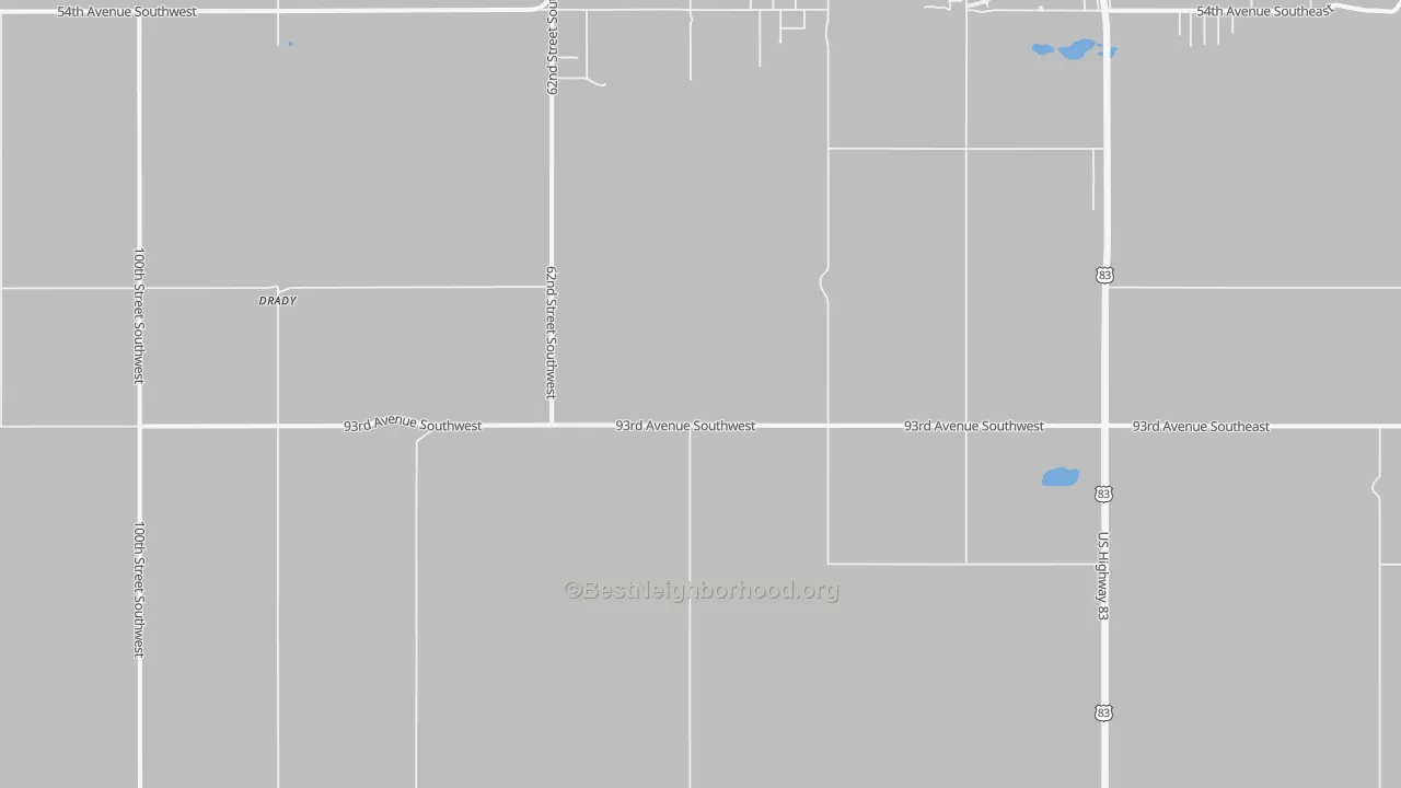Transit Grade map of Minot Air Force Base, ND