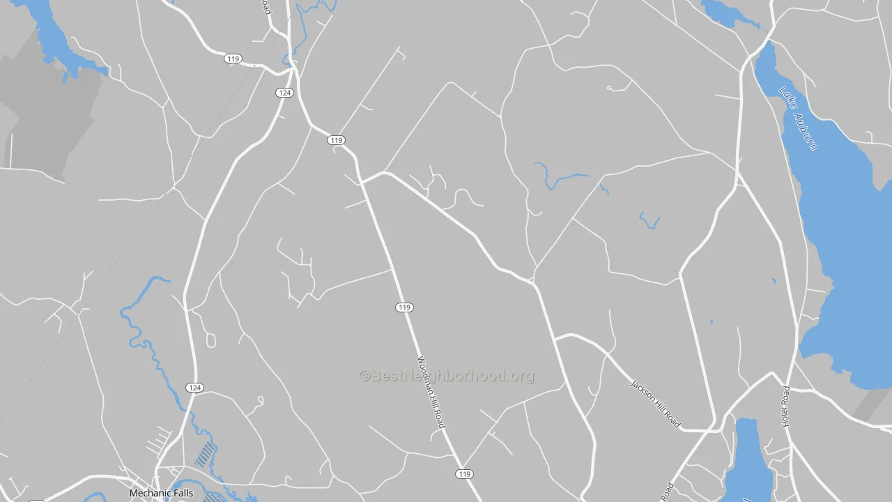 Transit Grade map of Minot, ME
