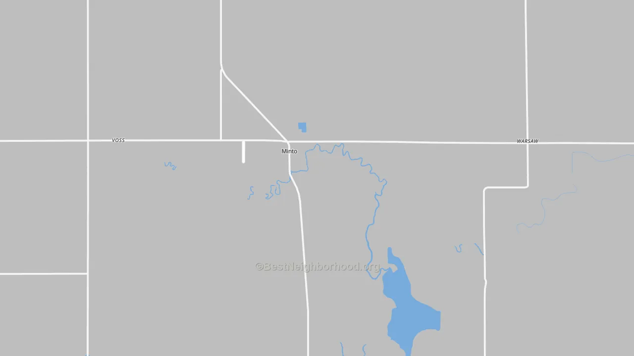 Transit Grade map of Minto, ND