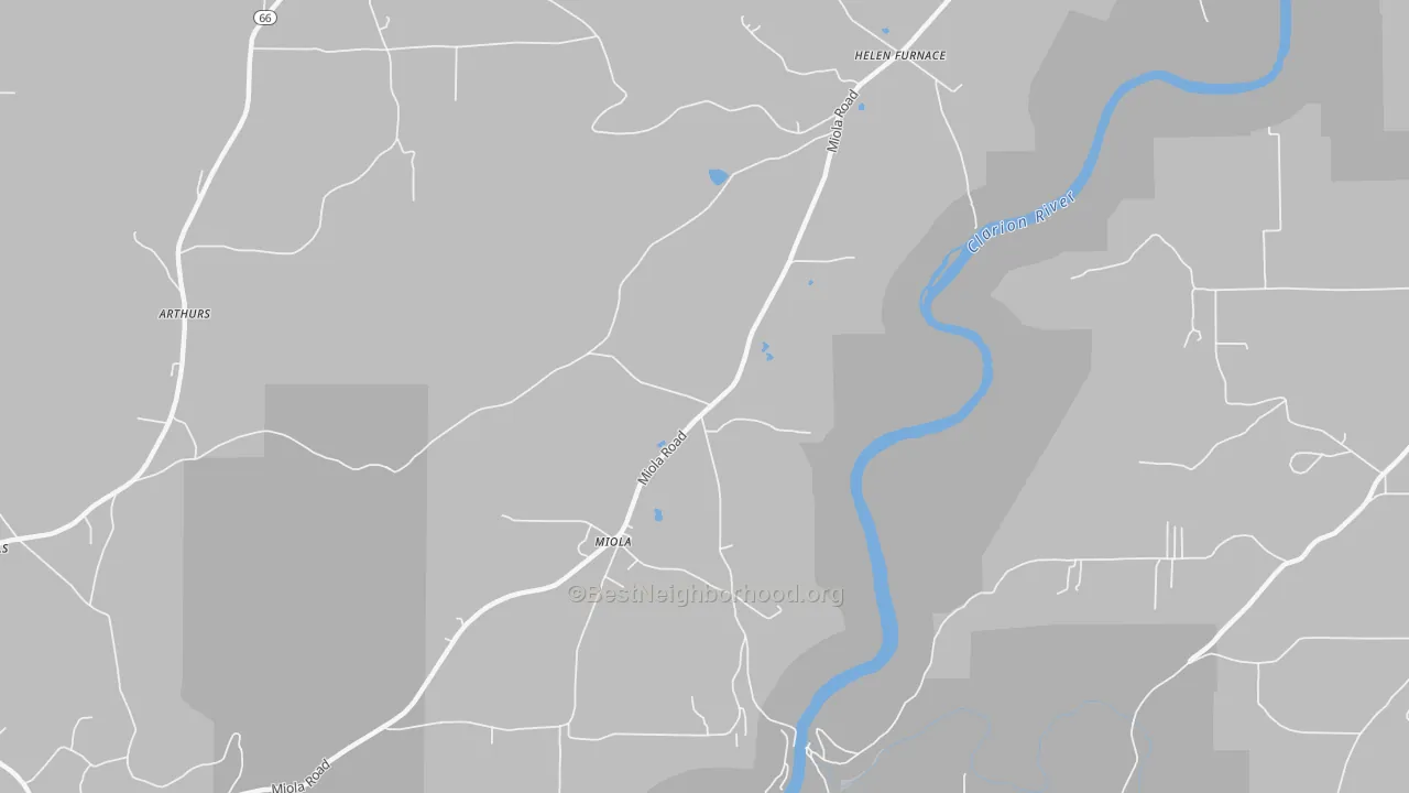 Transit Grade map of Miola, PA