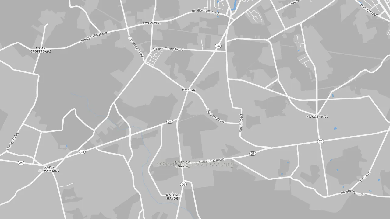 Transit Grade map of Mission, DE